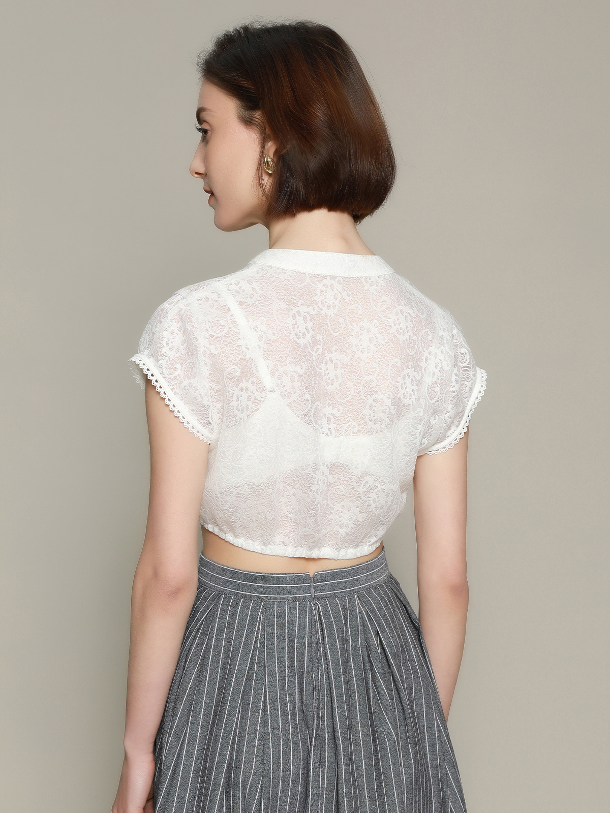 Engel Dirndl Bluse in Weiß