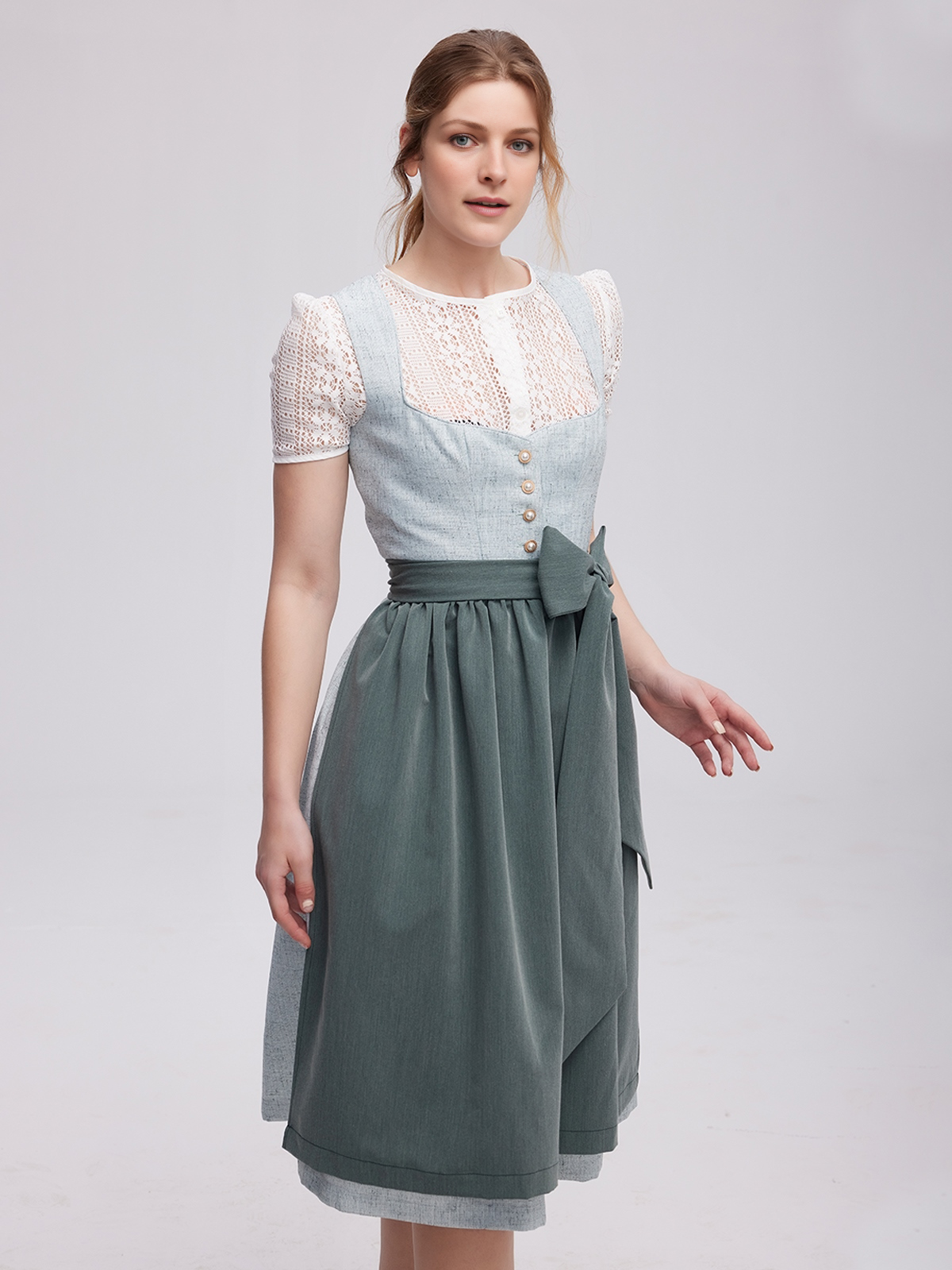 Dirndl günstig mini in Grün