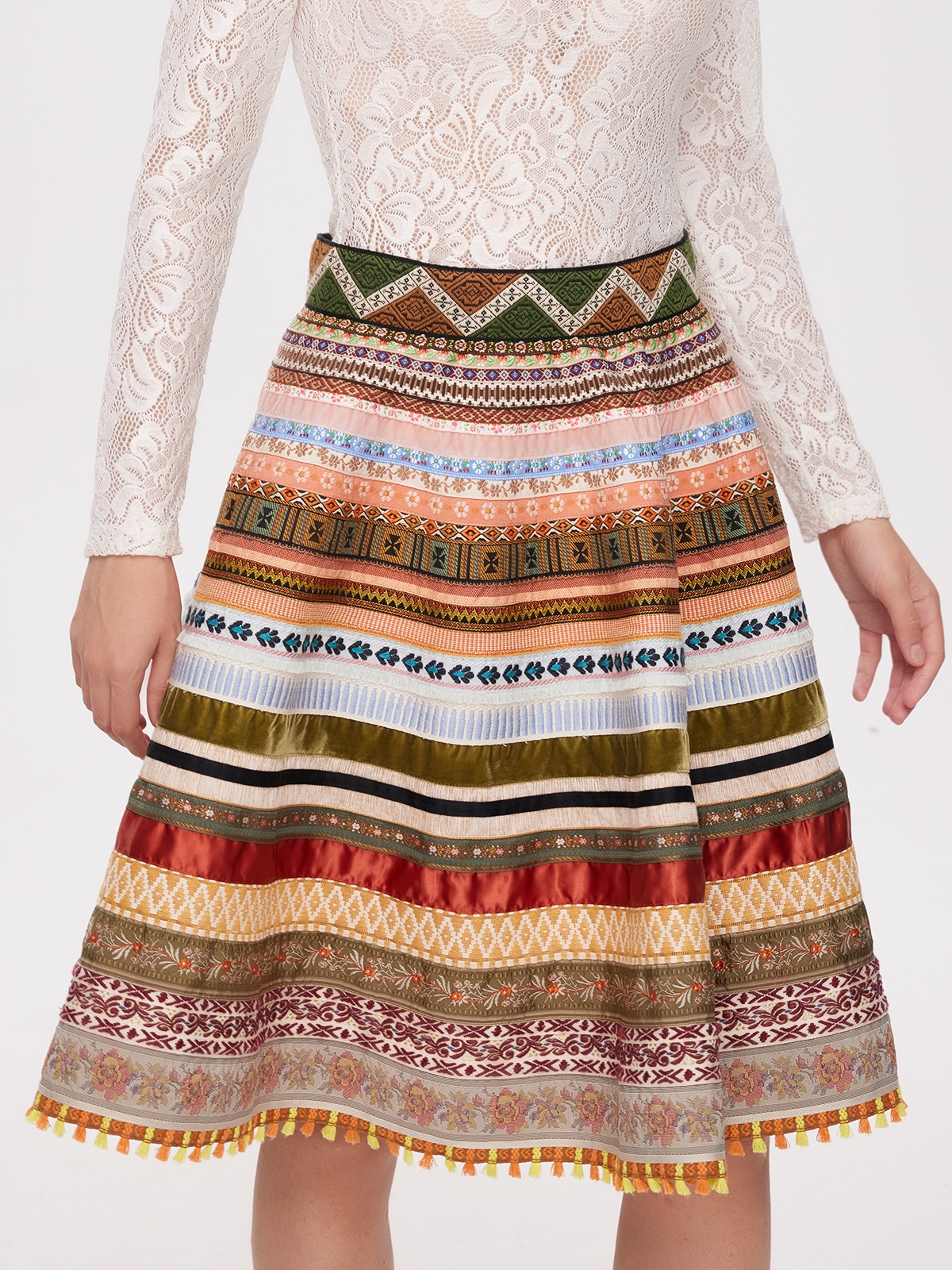 Dirndl Grau Blau