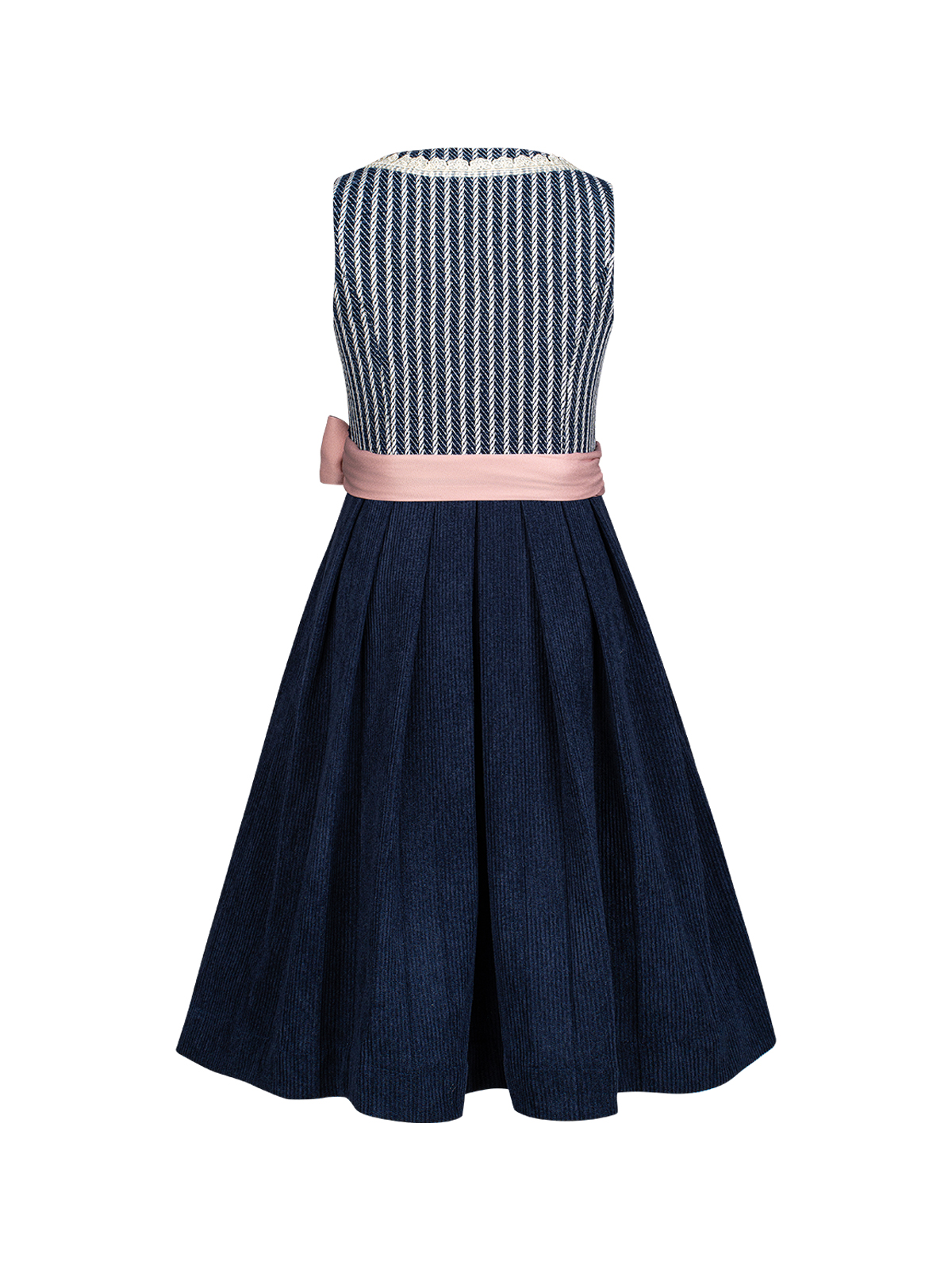 Dirndlbluse mit V-Ausschnitt in Schwarz