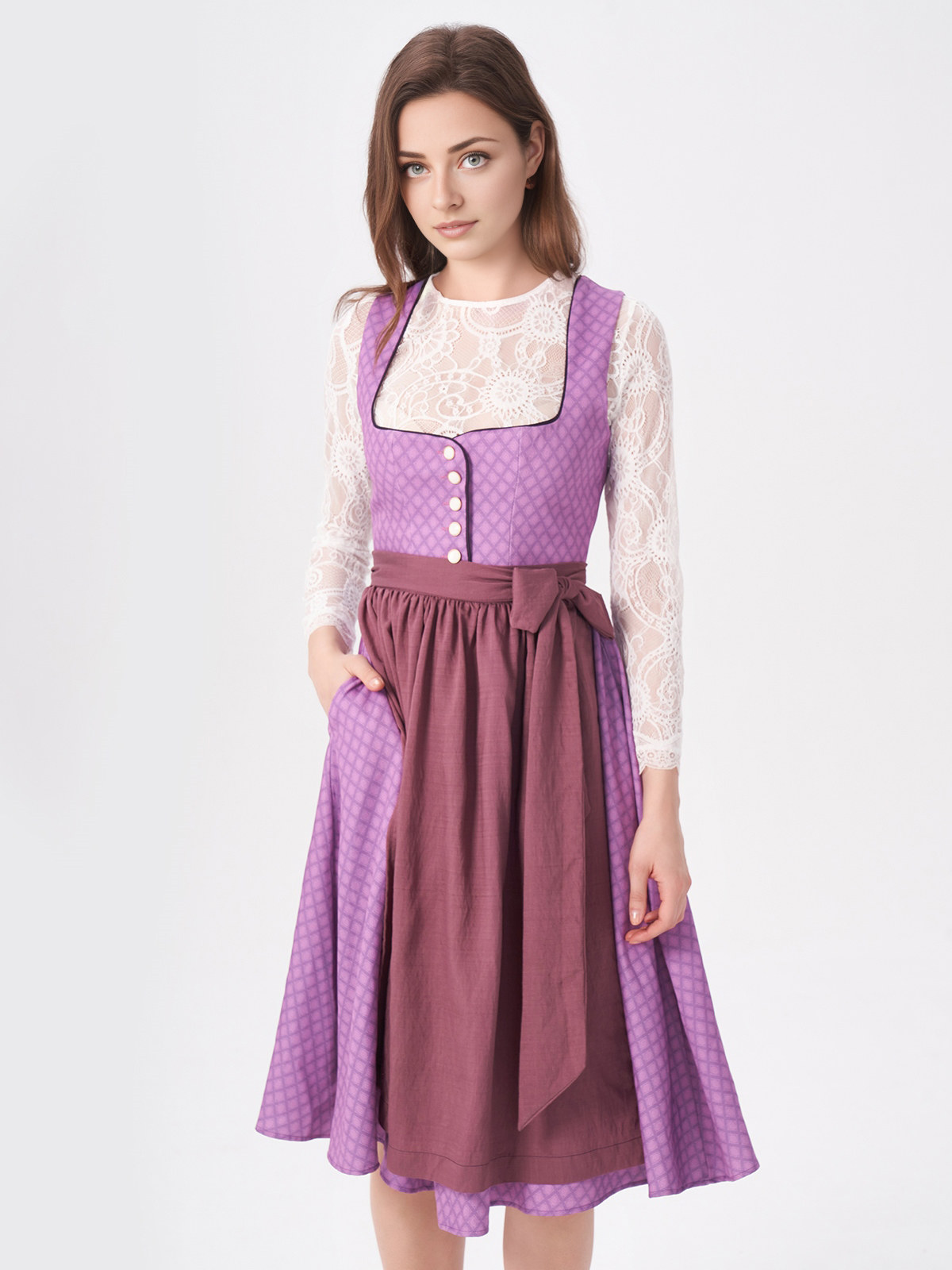 Dirndl Pink Grün